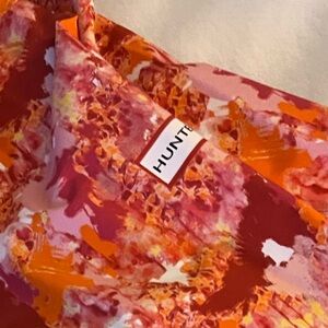 Hunter Kids Raincoat - pink & orange camo